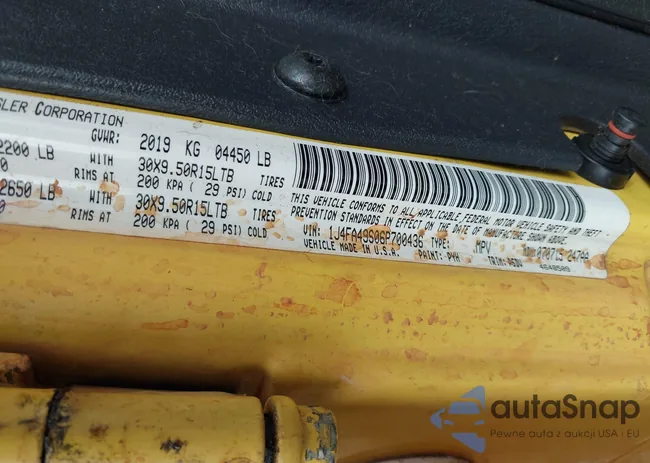 1J4FA49S06P700436: 41866190