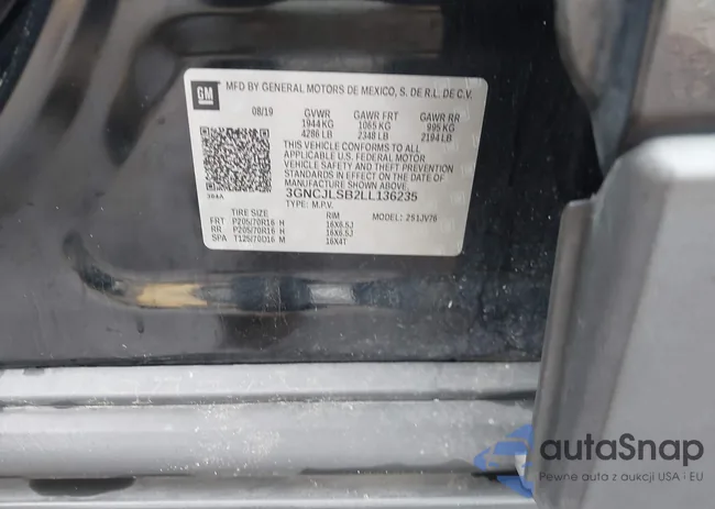 3GNCJLSB2LL136235: 41866450