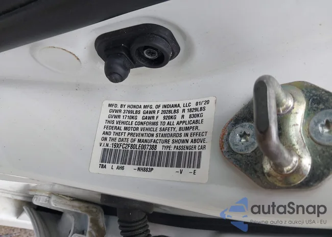 19XFC2F80LE007388: 41866778