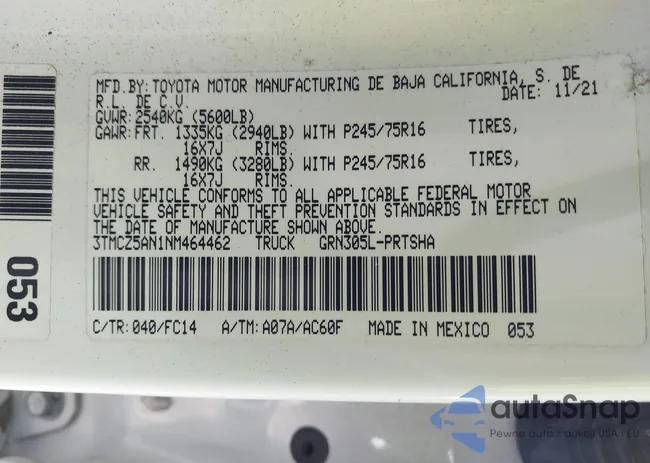 3TMCZ5AN1NM464462: 41867388