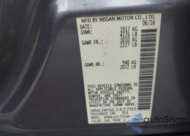 1N4AL3AP5GC247702: 41868357