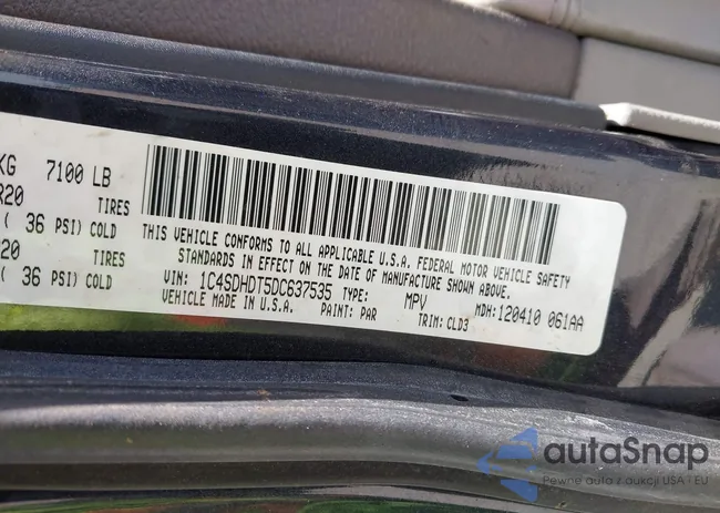 1C4SDHDT5DC637535: 41867982