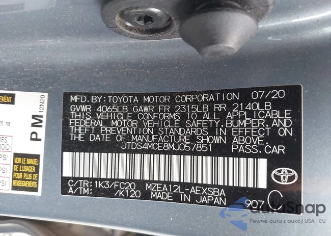 JTDS4MCE8MJ057851: 41867988