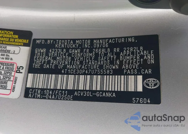 4T1CE30P47U755583: 41868963