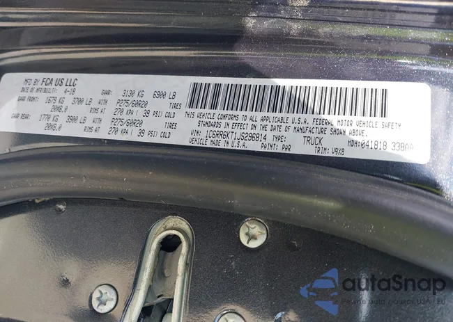 1C6RR6KT1JS296814: 41870540