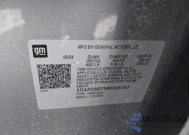 1G1ZG5ST5RF236783: 41870652