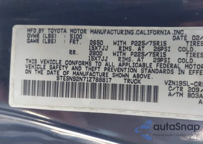 5TESN92N71Z788817: 41871391