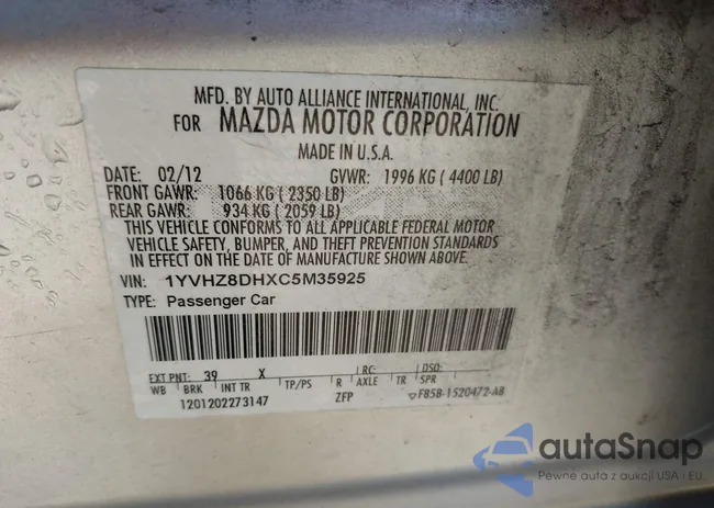 1YVHZ8DHXC5M35925: 41872449