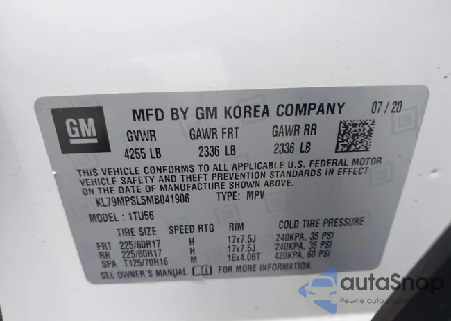 KL79MPSL5MB041906: 41872554