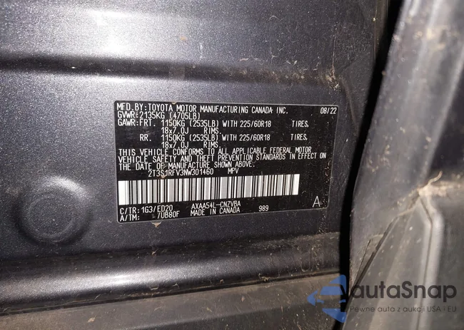 2T3S1RFV3NW301460: 41871862