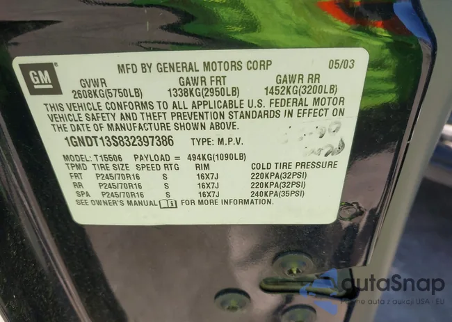 1GNDT13S832397386: 41871995