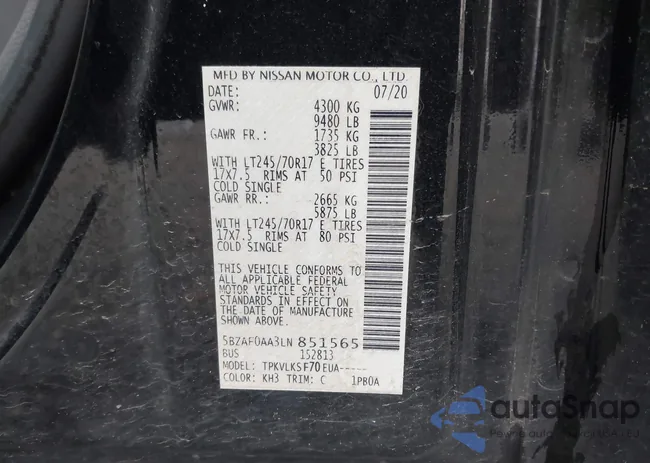 5BZAF0AA3LN851565: 41874530