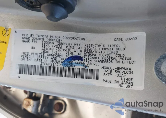 JTEGF21A720052353: 41874538