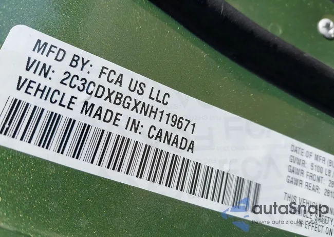 2C3CDXBGXNH119671: 41874574