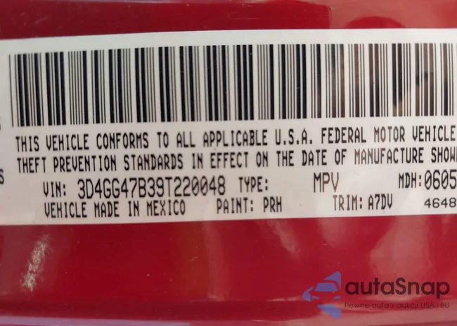 3D4GG47B39T220048: 41875371