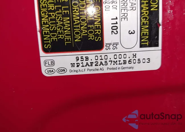 WP1AF2A57MLB60503: 41876907