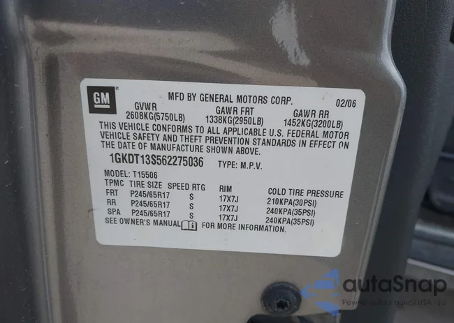 1GKDT13S562275036: 41876953