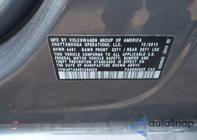 1VWAP7A30EC038302: 41878768