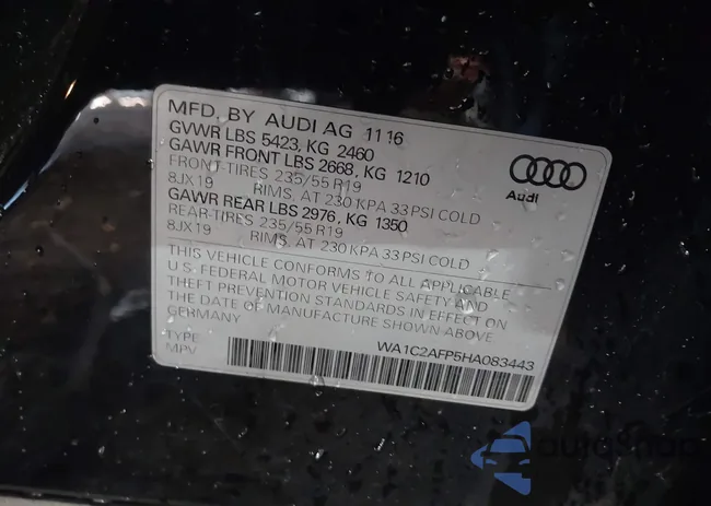 WA1C2AFP5HA083443: 41877955