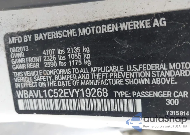 WBAVL1C52EVY19268: 41879462