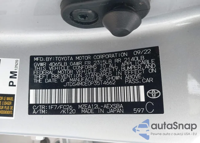 JTDS4MCE0P3514662: 41878857