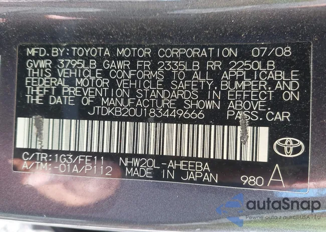 JTDKB20U183449666: 41879947