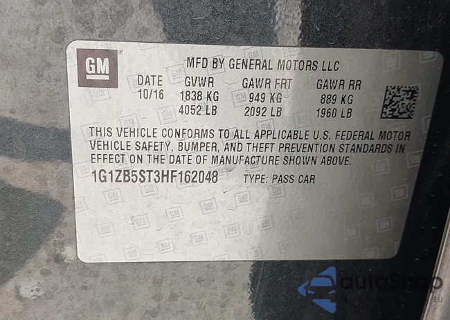 1G1ZB5ST3HF162048: 41882441