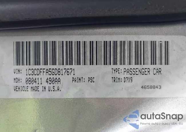 1C3CDFFA5GD817671: 41883732