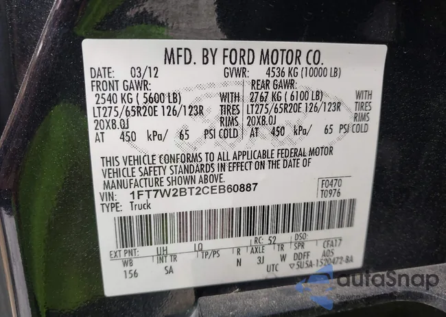 1FT7W2BT2CEB60887: 41884693