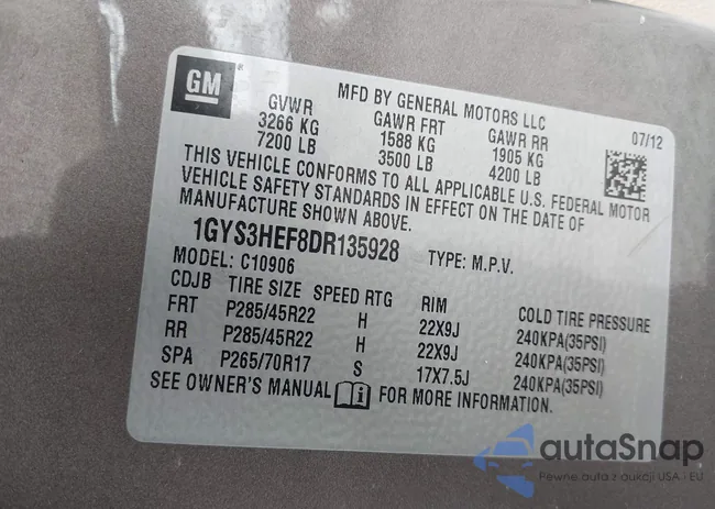 1GYS3HEF8DR135928: 41887463