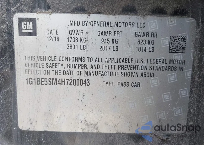 1G1BE5SM4H7200043: 41886915