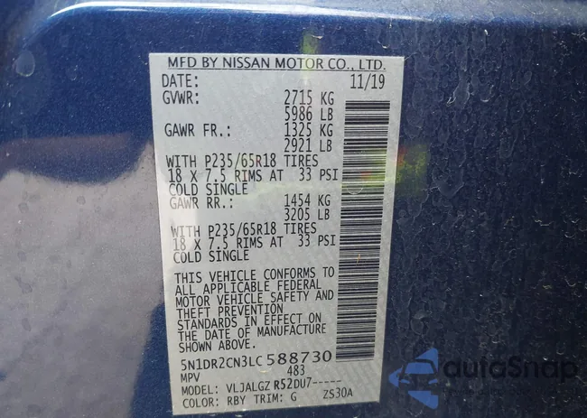 5N1DR2CN3LC588730: 41887979