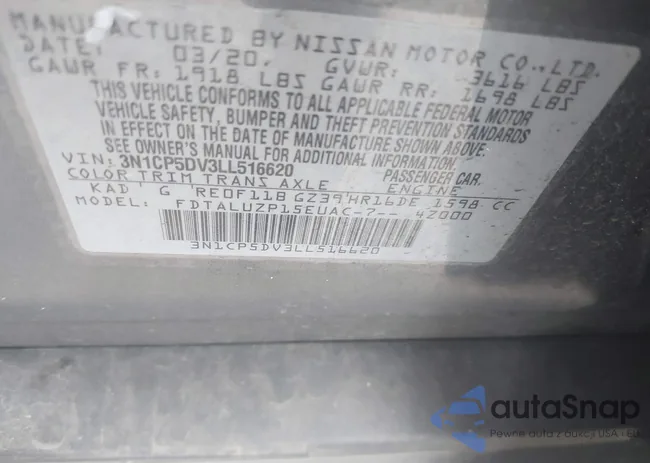 3N1CP5DV3LL516620: 41889258