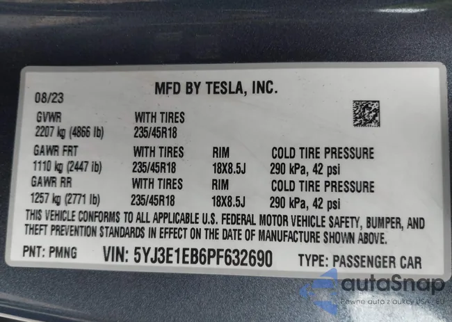 5YJ3E1EB6PF632690: 41889402