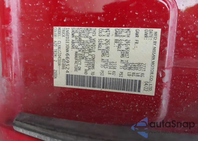 1N6ED1EJ0NN669524: 41889689