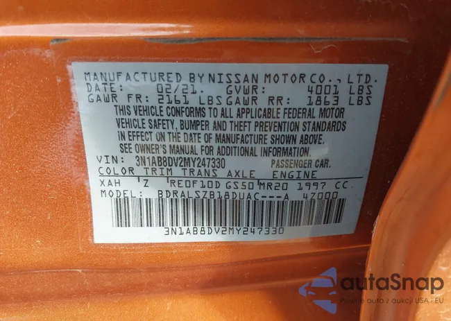 3N1AB8DV2MY247330: 41889716