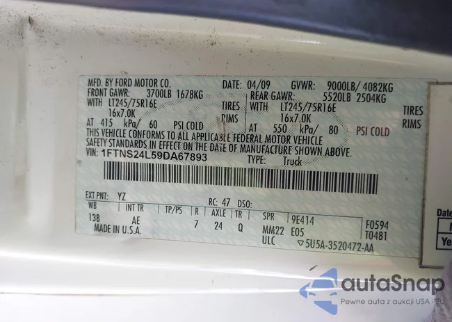 1FTNS24L59DA67893: 41890311