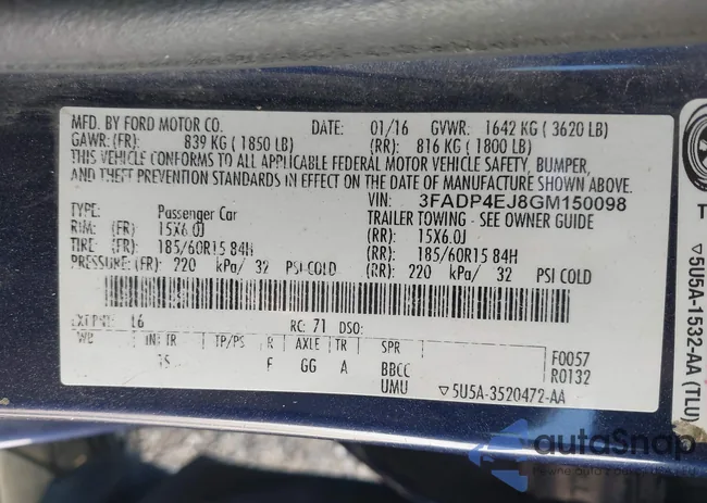 3FADP4EJ8GM150098: 41890402