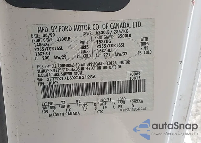 2FTRX17L6XCB21286: 41891244