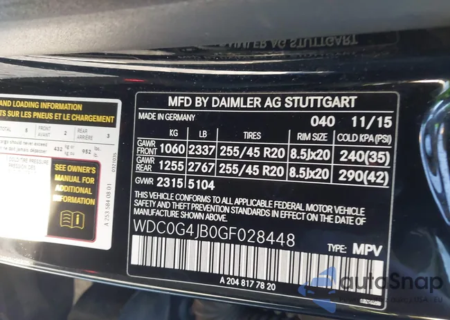 WDC0G4JB0GF028448: 41891040