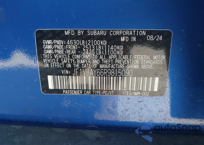 JF1VBAY66R9815090: 41892730