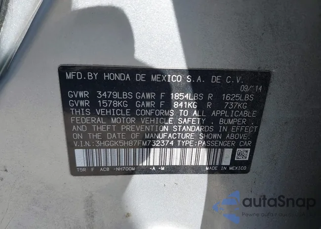 3HGGK5H87FM732374: 41892033