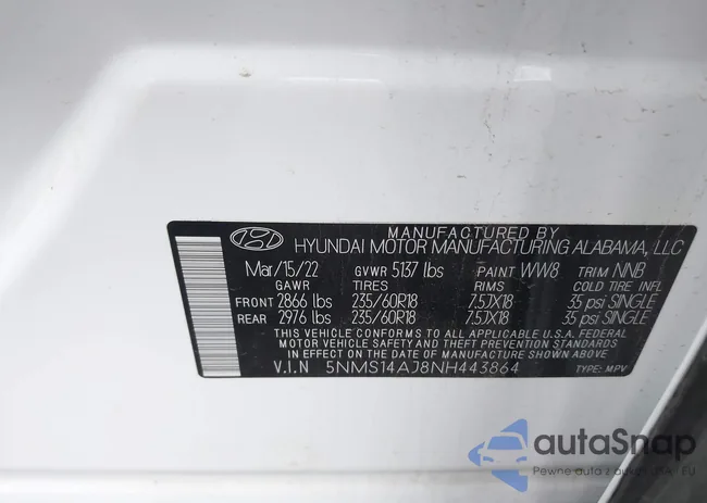 5NMS14AJ8NH443864: 41892061