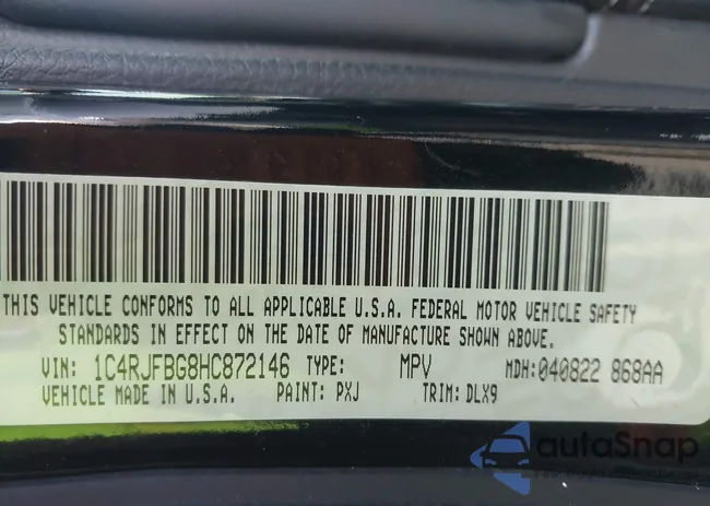 1C4RJFBG8HC872146: 41892138