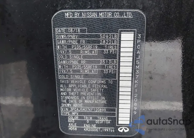 3PCAJ5M37KF120899: 41893292