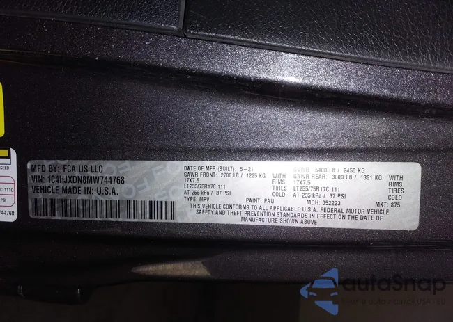 1C4HJXDN8MW744768: 41894327