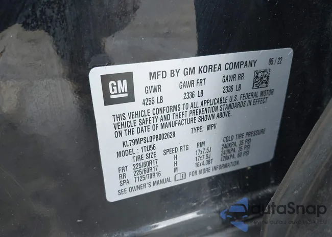 KL79MPSL0PB002628: 41894673