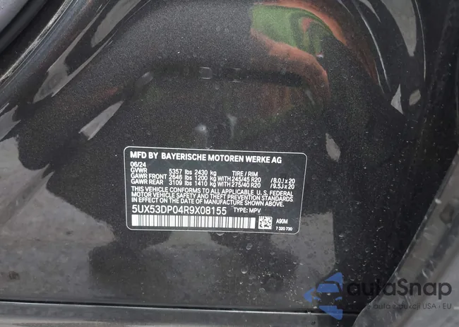 5UX53DP04R9X08155: 41895174