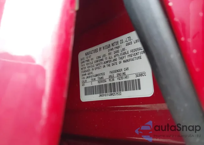 JNKBV61F48M257522: 41895350