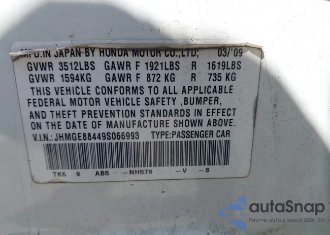 JHMGE88449S066993: 41895410